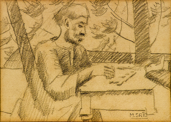 mahmoud said man seated at table valerie didier